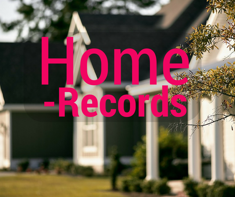 maintaining home records
